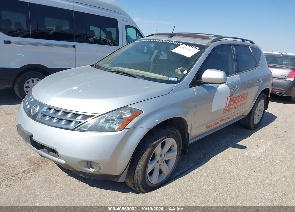 2007 NISSAN MURANO SL VIN: JN8AZ08T37W513764