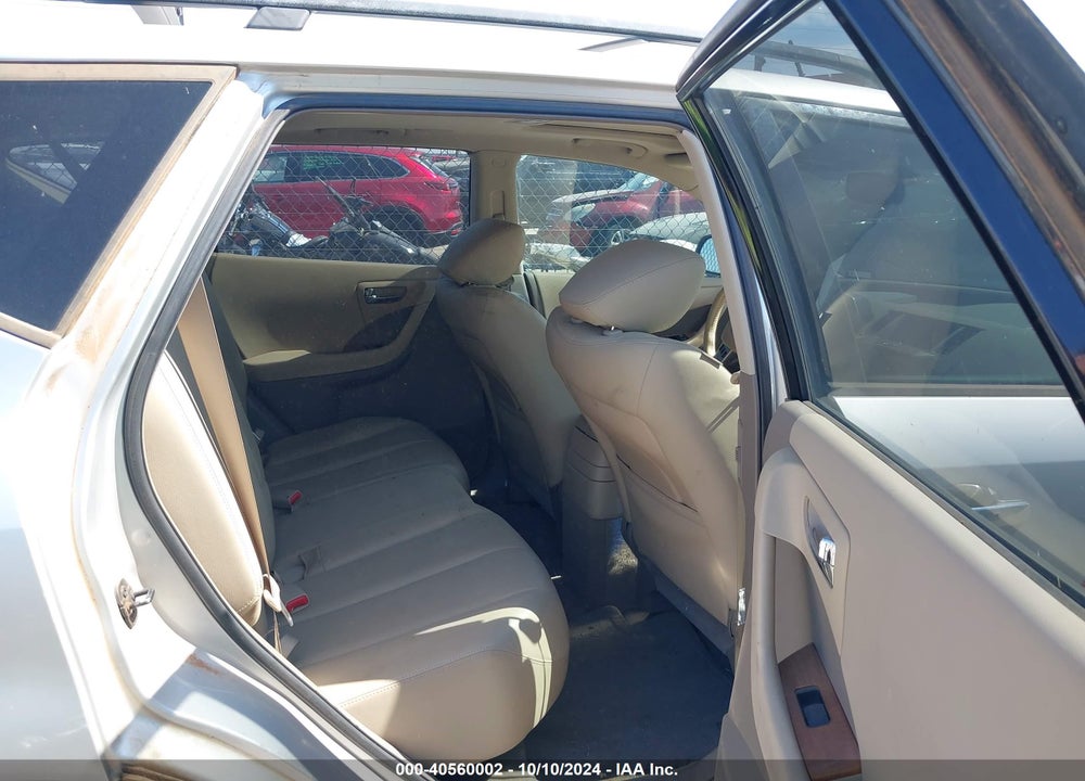2007 NISSAN MURANO SL VIN: JN8AZ08T37W513764