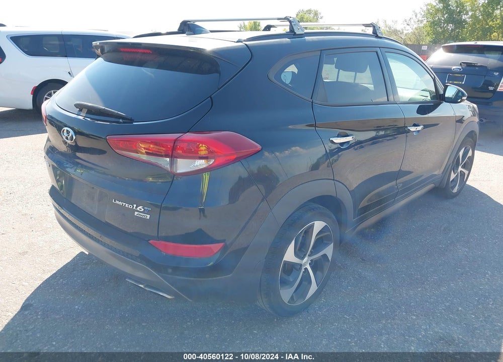 2016 HYUNDAI TUCSON LIMITED VIN: KM8J3CA27GU227004