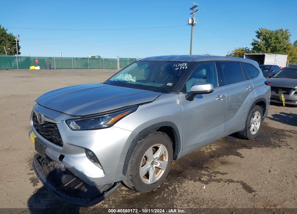 2022 TOYOTA HIGHLANDER LE VIN: 5TDZZRAH7NS112031