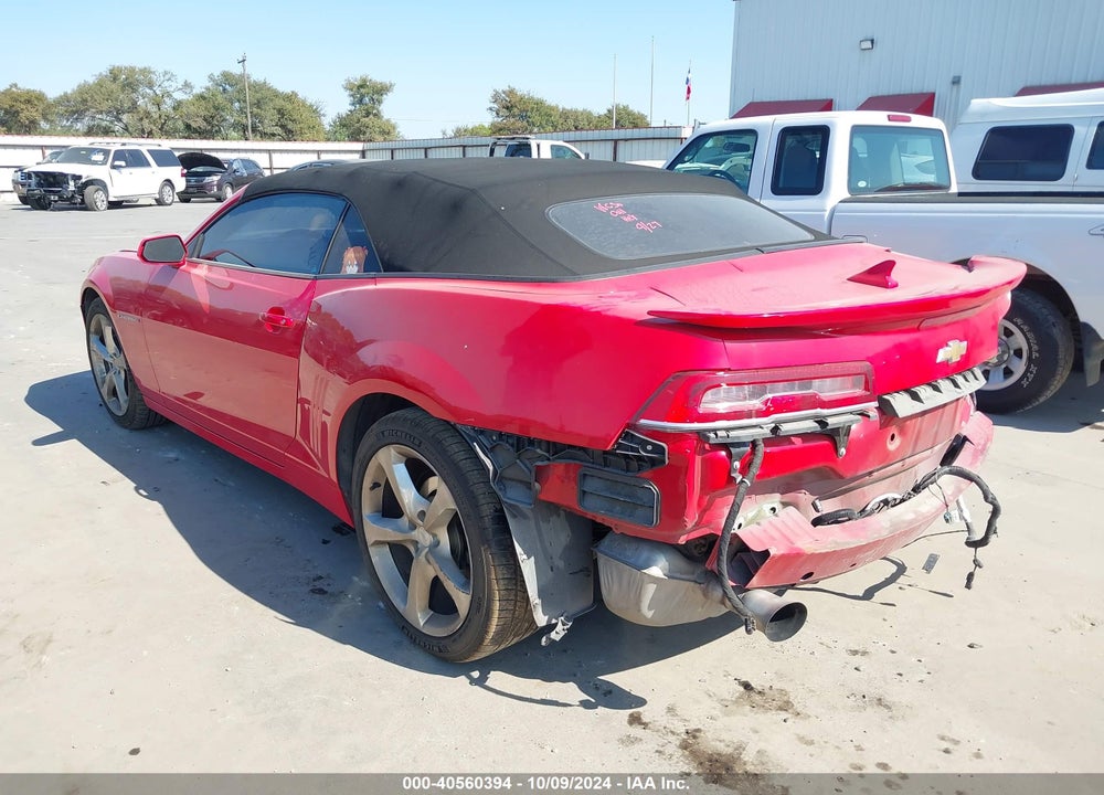 2015 CHEVROLET CAMARO 2LT VIN: 2G1FF3D37F9297032