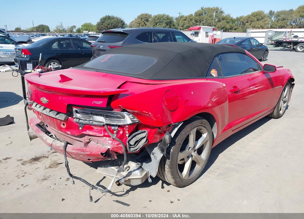 2015 CHEVROLET CAMARO 2LT VIN: 2G1FF3D37F9297032