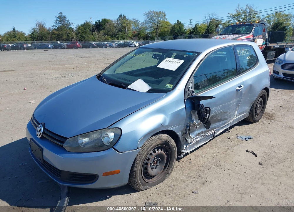 2010 VOLKSWAGEN GOLF 2-DOOR VIN: WVWBB7AJ1AW239316