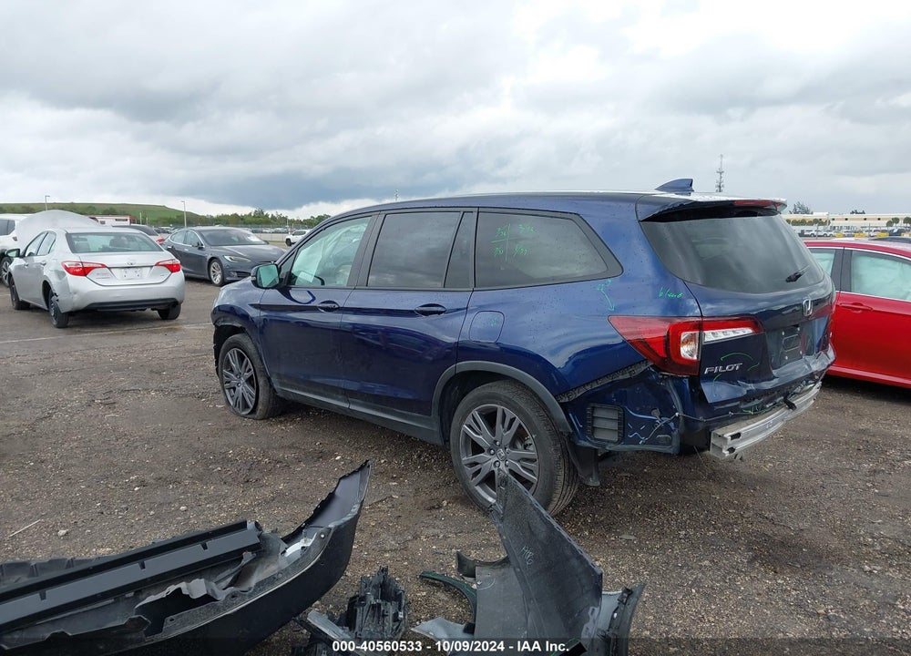 2022 HONDA PILOT VIN: 5FNYF5H38NB029025