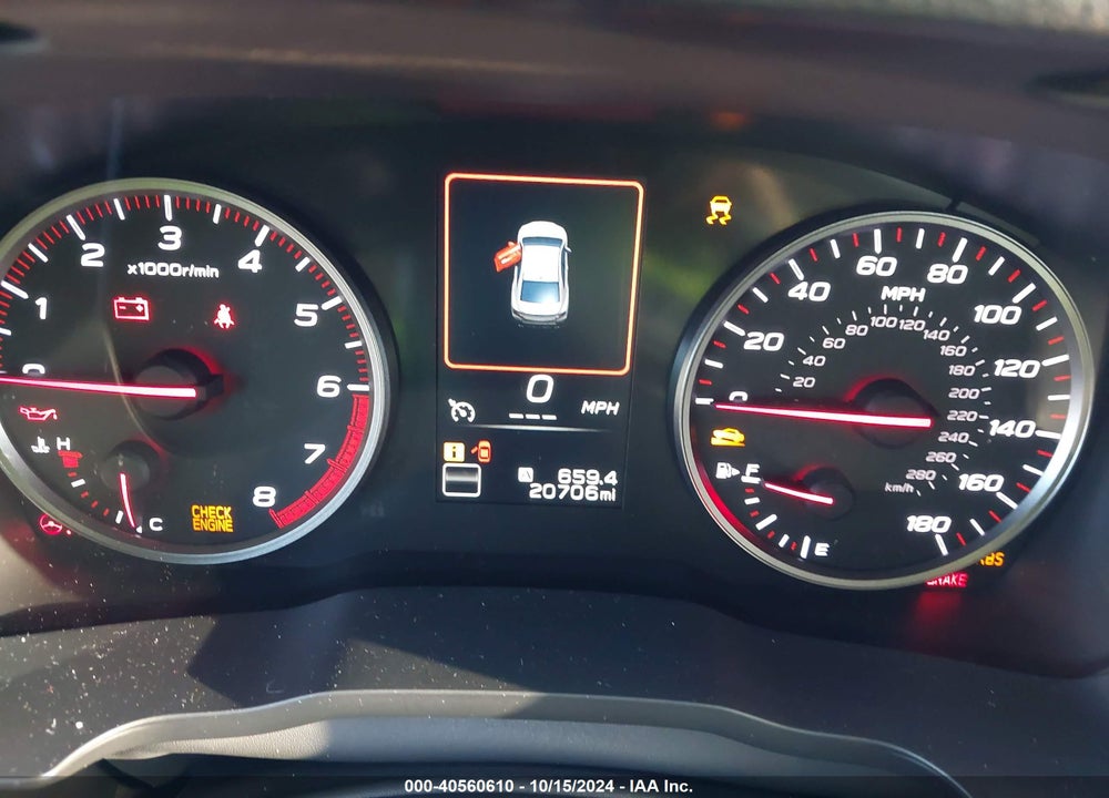2023 SUBARU WRX VIN: JF1VBAF6XP9810622