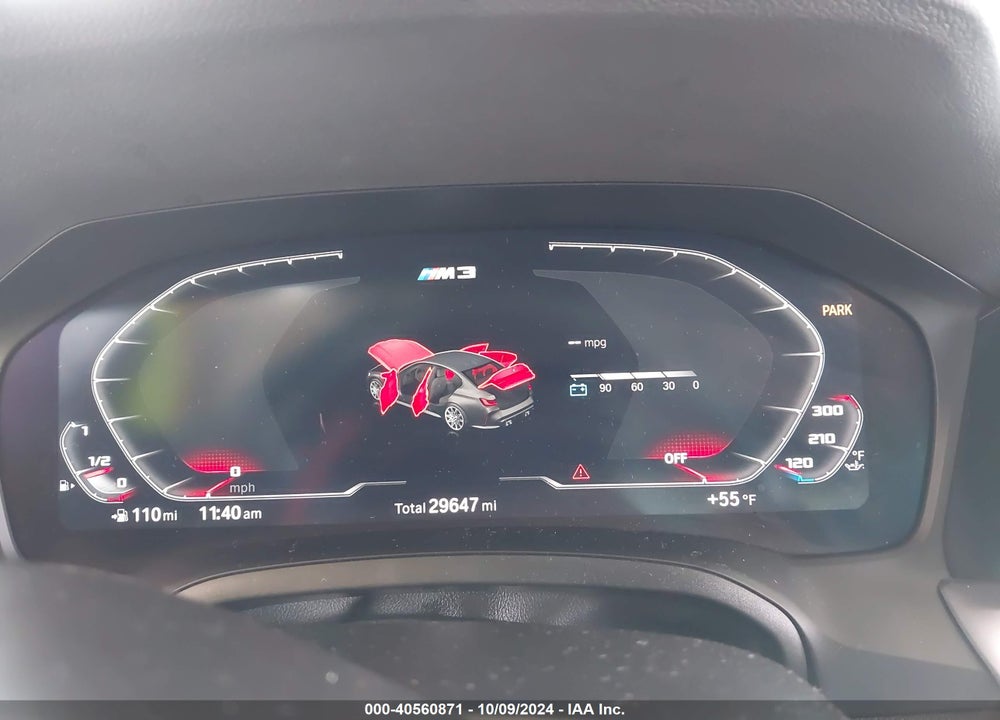 2022 BMW M3 COMPETITION XDRIVE VIN: WBS43AY00NFM55110