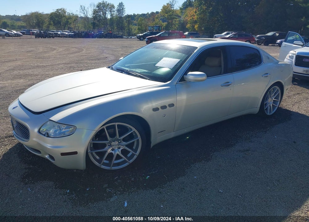 2008 MASERATI QUATTROPORTE VIN: ZAMFE39A880036096