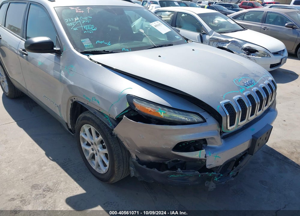 2016 JEEP CHEROKEE SPORT VIN: 1C4PJLAB6GW336806