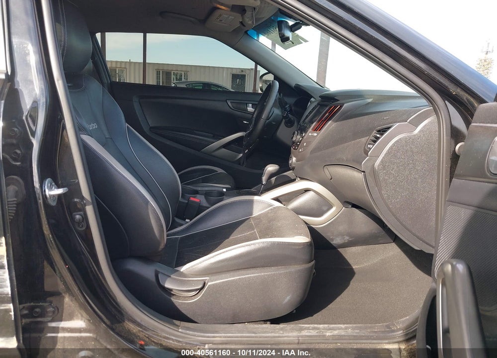 2013 HYUNDAI VELOSTER TURBO W/BLACK VIN: KMHTC6AE7DU108112