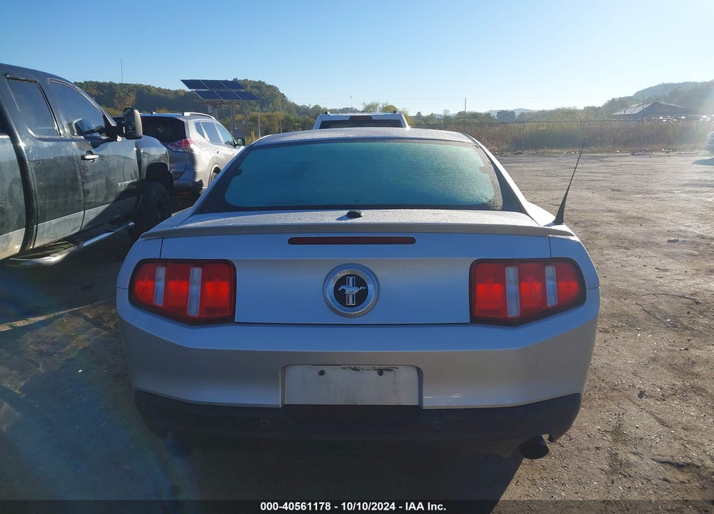 2012 FORD MUSTANG V6 PREMIUM VIN: 1ZVBP8AM4C5269398