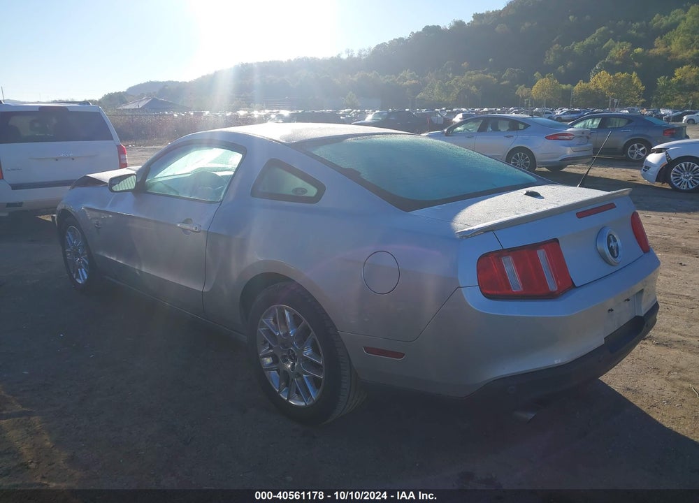 2012 FORD MUSTANG V6 PREMIUM VIN: 1ZVBP8AM4C5269398