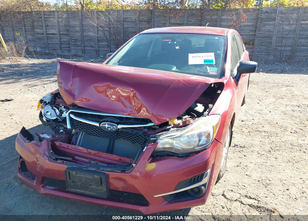 2016 SUBARU IMPREZA VIN: JF1GPAA60G8280149