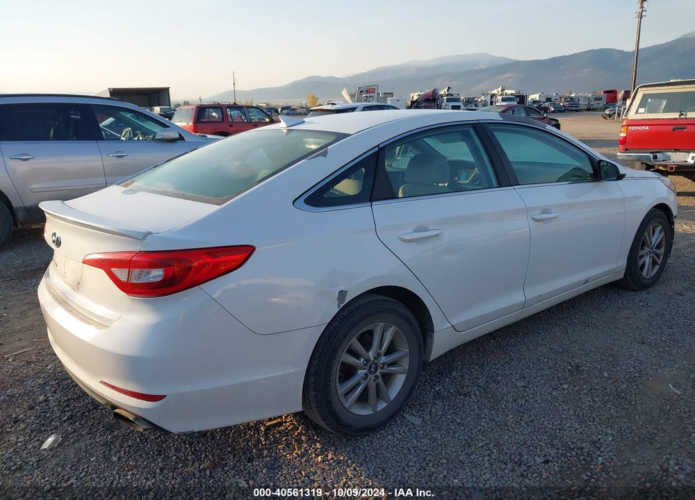 2016 HYUNDAI SONATA SE VIN: 5NPE24AF7GH384804
