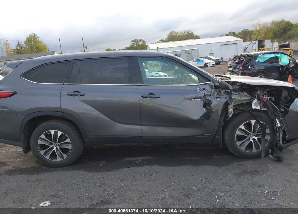 2021 TOYOTA HIGHLANDER HYBRID XLE VIN: 5TDHBRCH7MS042946