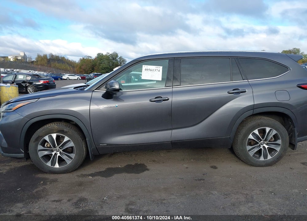 2021 TOYOTA HIGHLANDER HYBRID XLE VIN: 5TDHBRCH7MS042946