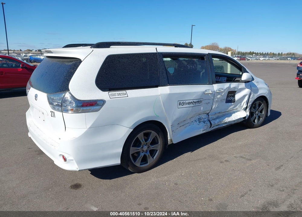 2017 TOYOTA SIENNA SE 8 PASSENGER VIN: 5TDXZ3DCXHS877839