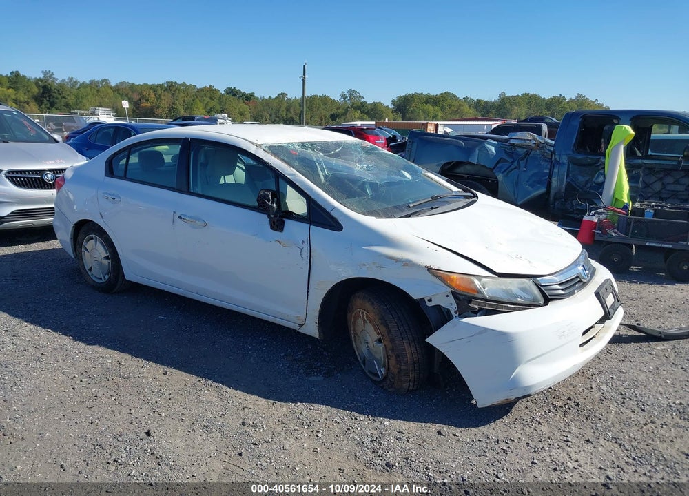 2012 HONDA CIVIC HF VIN: 2HGFB2F62CH319347