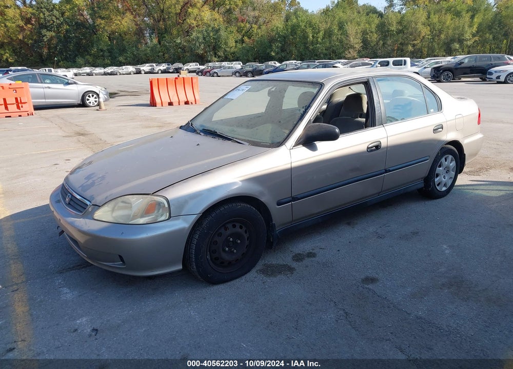 2000 HONDA CIVIC LX VIN: 1HGEJ6670YL066022