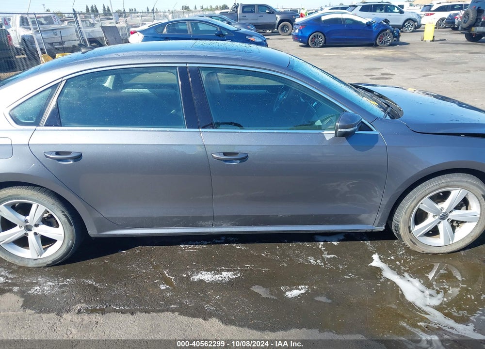2013 VOLKSWAGEN PASSAT 2.5L SE VIN: 1VWBP7A38DC030760