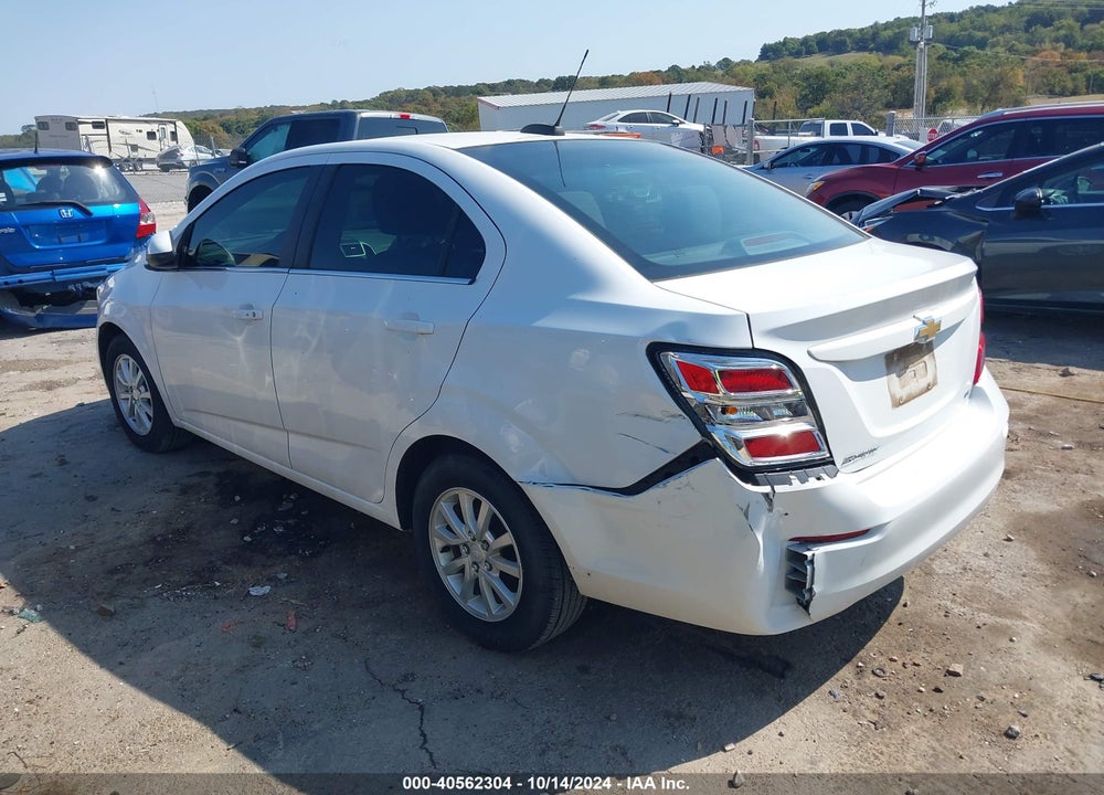 2019 CHEVROLET SONIC LT AUTO VIN: 1G1JD5SB2K4150250