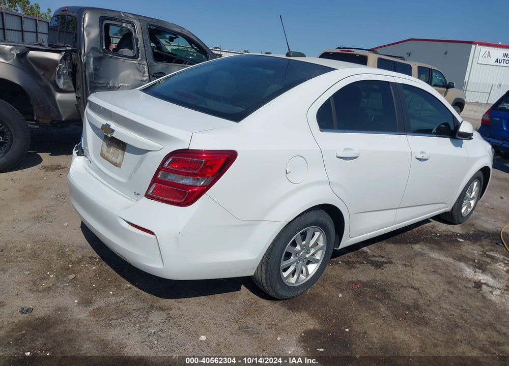 2019 CHEVROLET SONIC LT AUTO VIN: 1G1JD5SB2K4150250