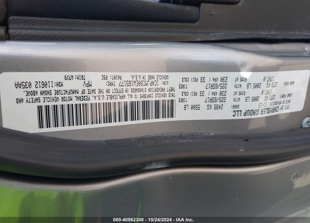 2014 JEEP CHEROKEE LATITUDE VIN: 1C4PJMCB0EW165177