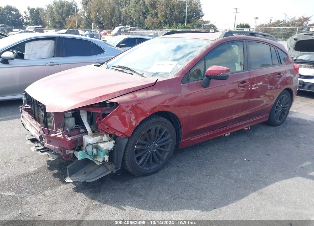 2016 SUBARU IMPREZA VIN: JF1GPAP6XG9320321
