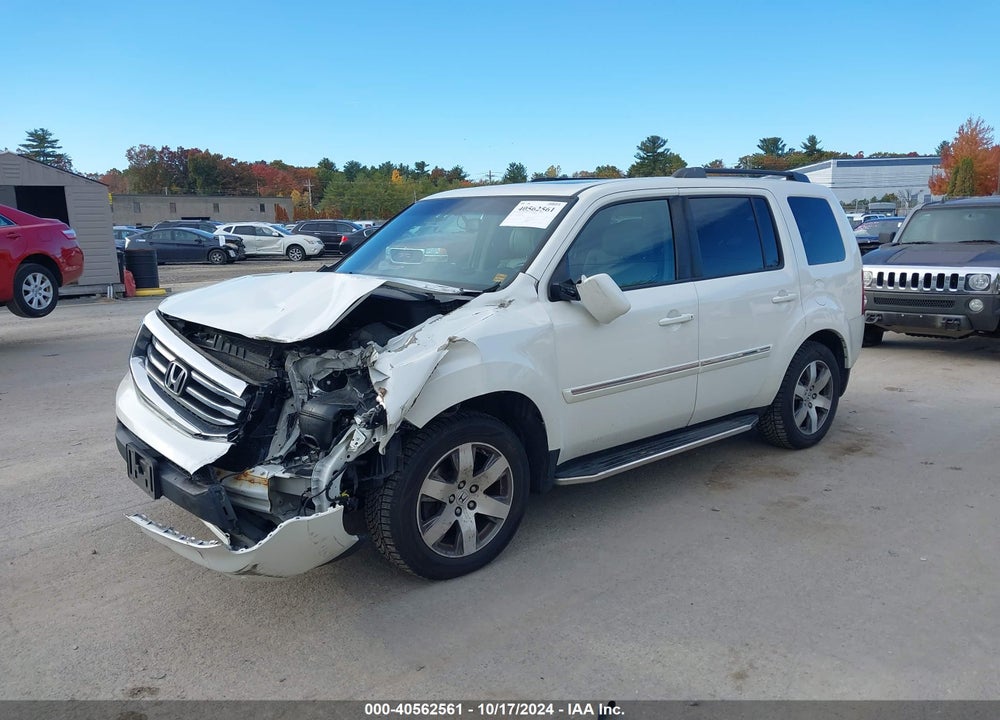 2014 HONDA PILOT TOURING VIN: 5FNYF4H98EB004494