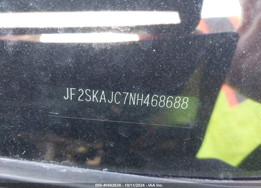 2022 SUBARU FORESTER SPORT VIN: JF2SKAJC7NH468688