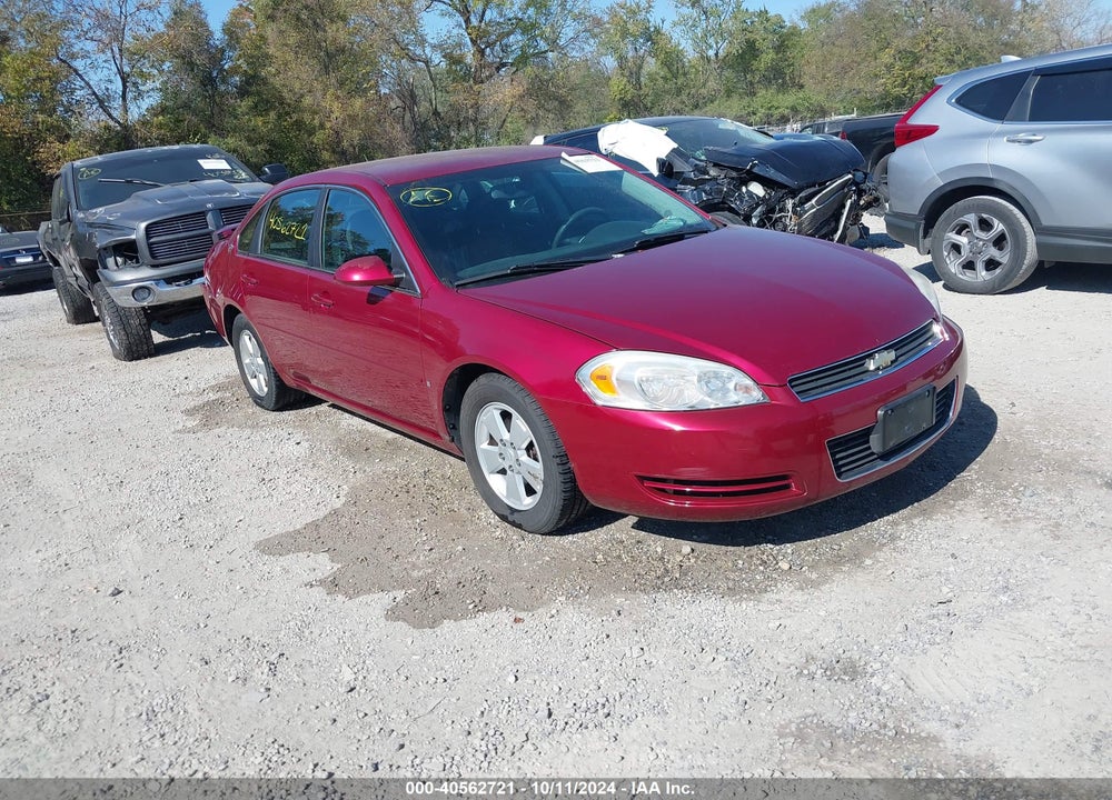 2008 CHEVROLET IMPALA LT VIN: 2G1WT58K081269080