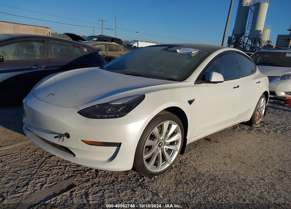 2022 TESLA MODEL 3 LONG RANGE DUAL MOTOR ALL-WHEEL DRIVE VIN: 5YJ3E1EB9NF263997