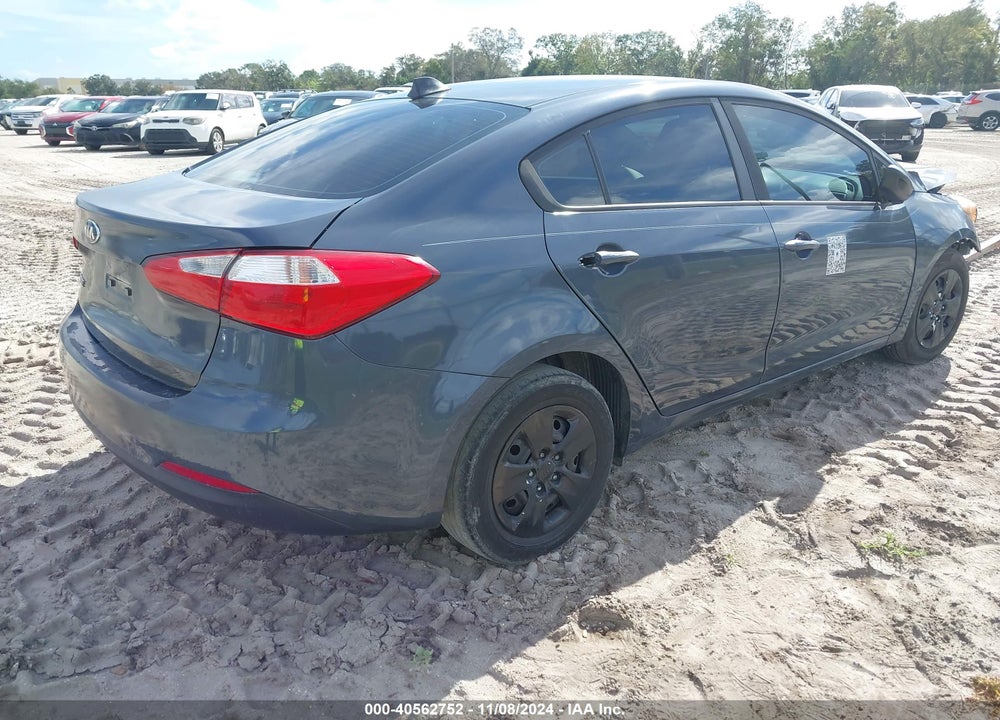 2016 KIA FORTE LX VIN: KNAFK4A66G5572554