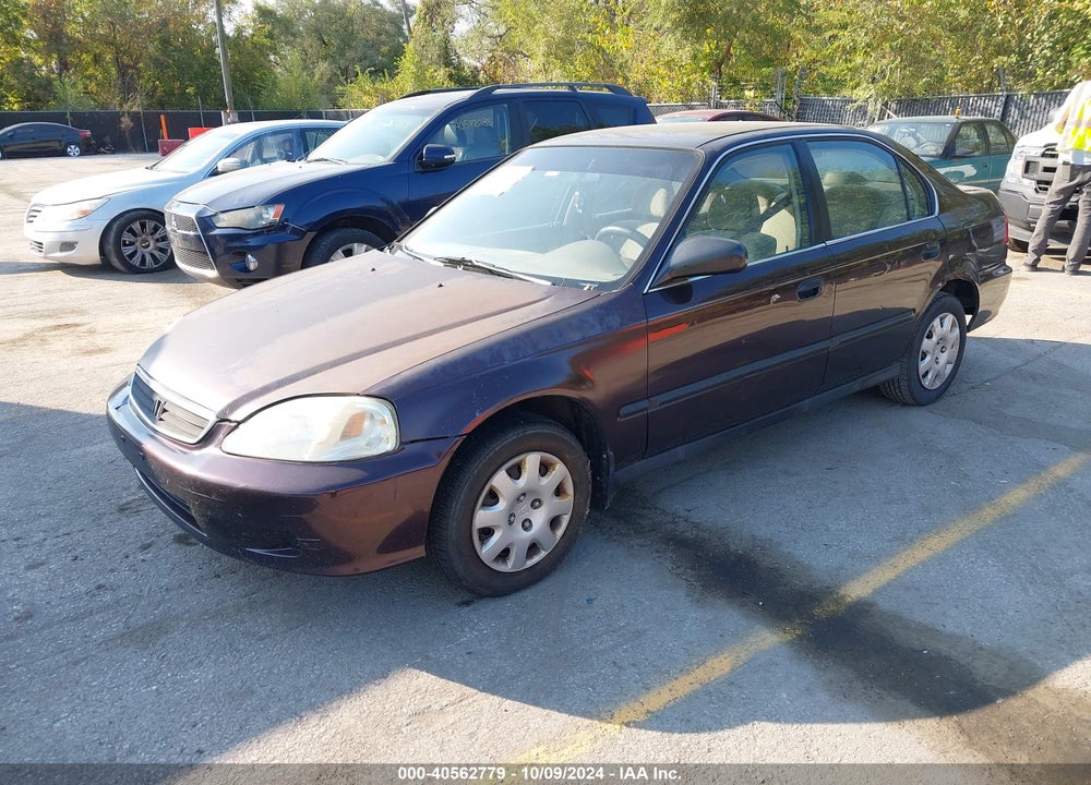 2000 HONDA CIVIC LX VIN: 1HGEJ6572YL025490