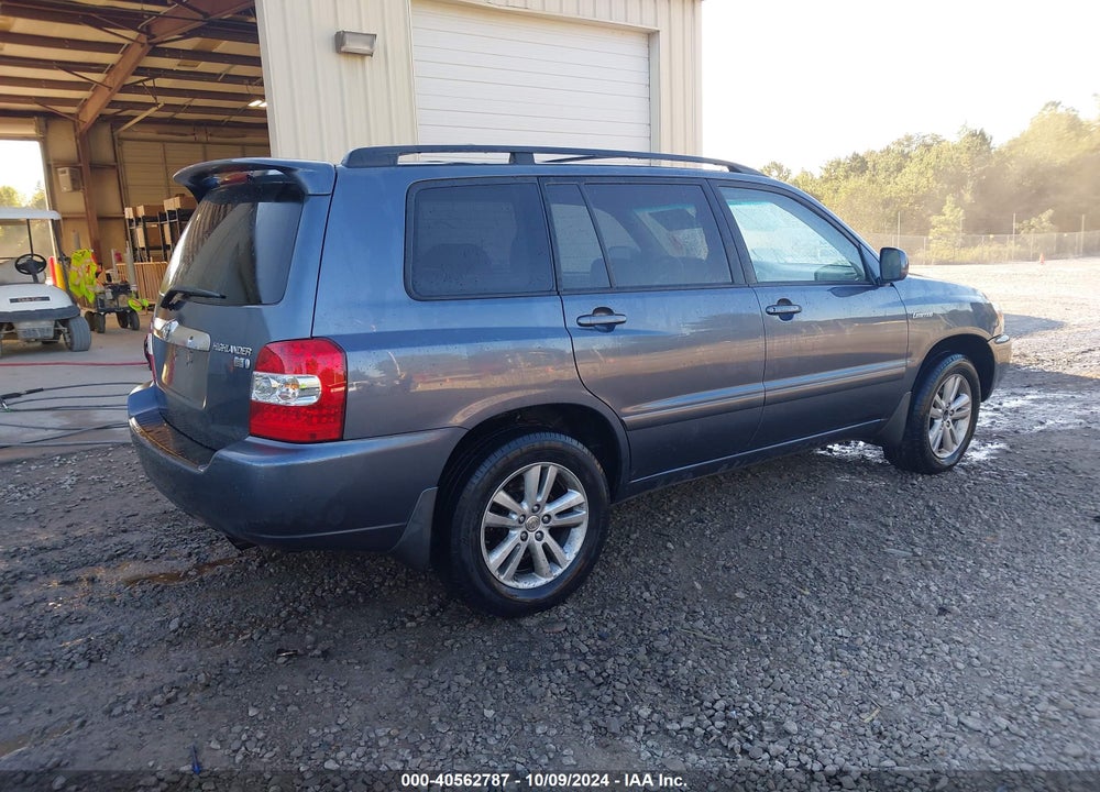 2006 TOYOTA HIGHLANDER HYBRID LIMITED V6 VIN: JTEDW21A660002181