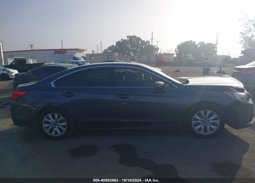 2016 SUBARU LEGACY 2.5I PREMIUM VIN: 4S3BNAH61G3051329