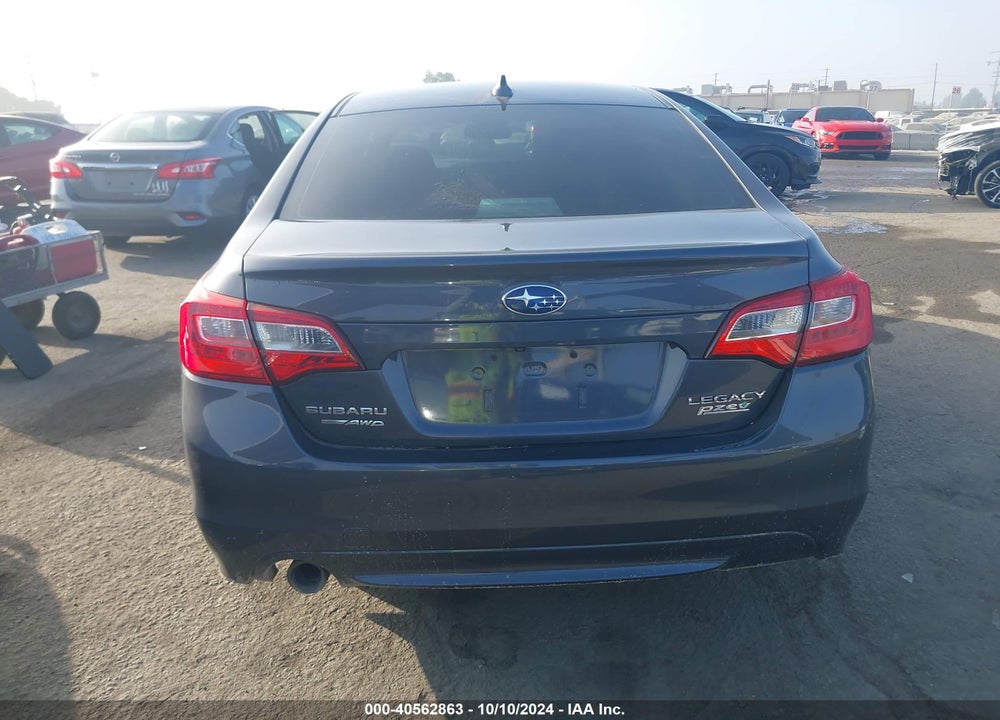 2016 SUBARU LEGACY 2.5I PREMIUM VIN: 4S3BNAH61G3051329