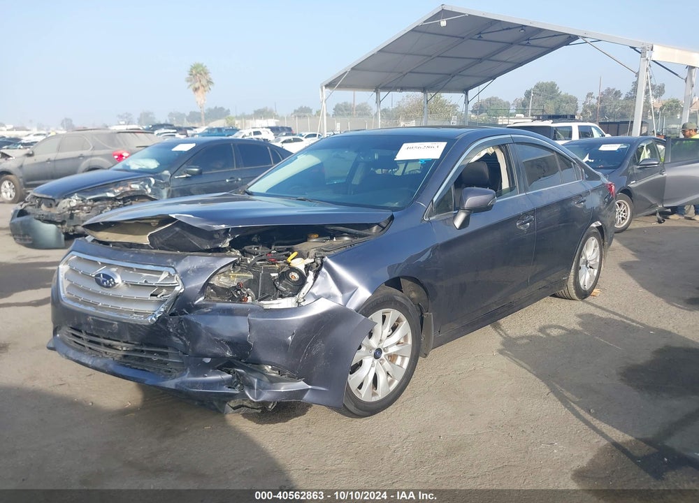 2016 SUBARU LEGACY 2.5I PREMIUM VIN: 4S3BNAH61G3051329