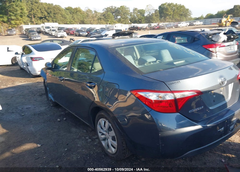 2016 TOYOTA COROLLA VIN: 2T1BURHE5GC625057