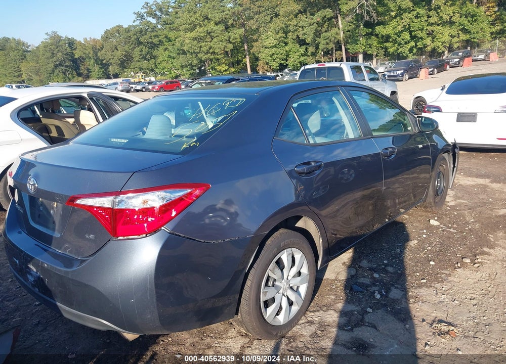2016 TOYOTA COROLLA VIN: 2T1BURHE5GC625057