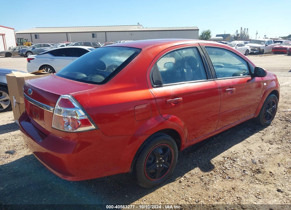 2007 CHEVROLET AVEO LS VIN: KL1TD56667B061854