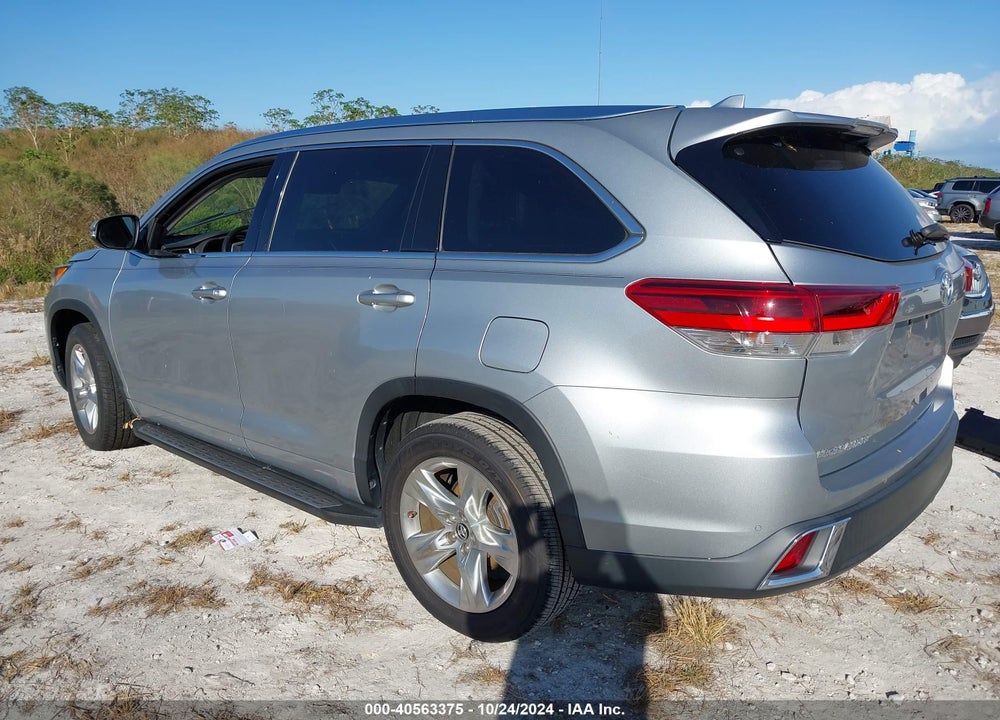 2017 TOYOTA HIGHLANDER LIMITED VIN: 5TDYZRFH3HS226309