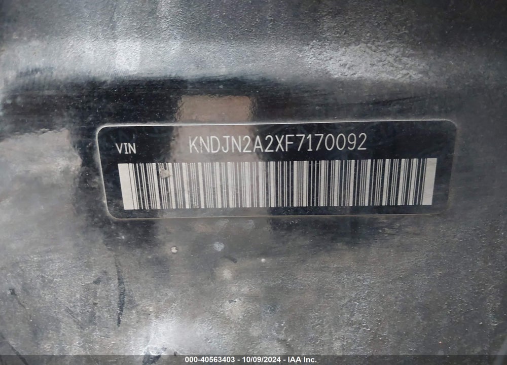 2015 KIA SOUL VIN: KNDJN2A2XF7170092