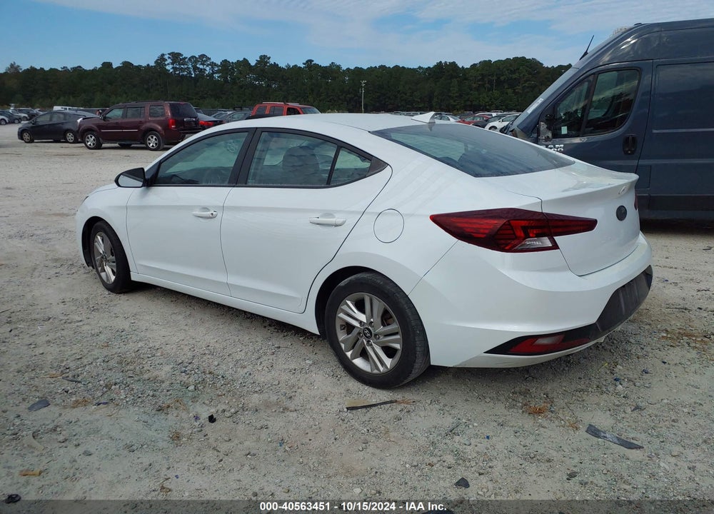 2019 HYUNDAI ELANTRA SEL VIN: 5NPD84LF0KH453512