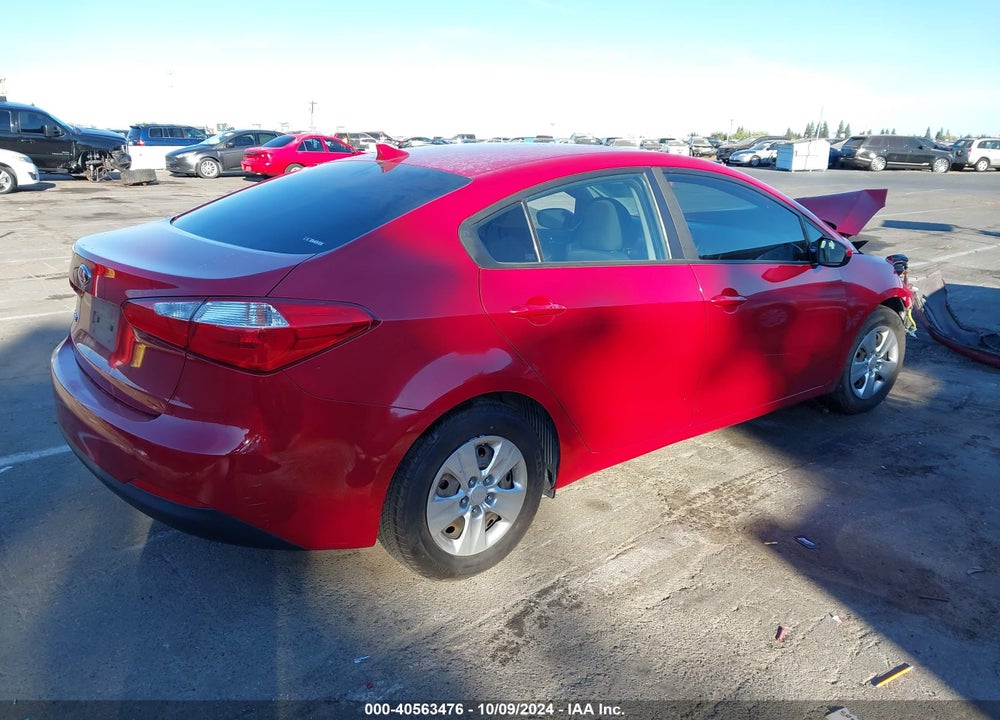 2016 KIA FORTE LX VIN: KNAFK4A66G5510684