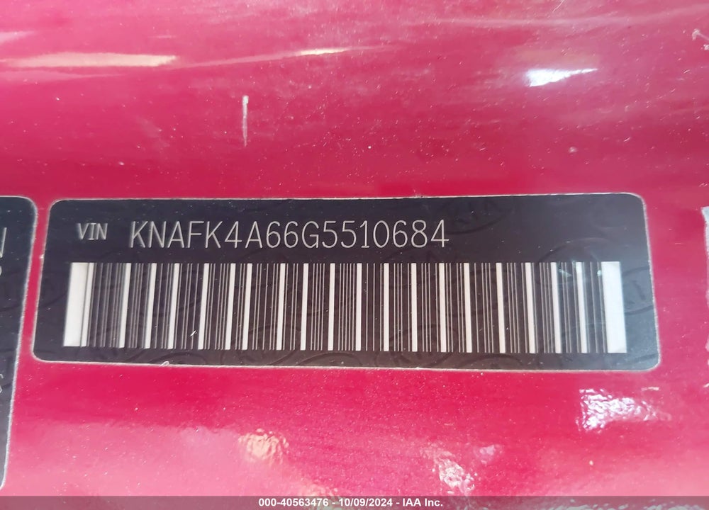 2016 KIA FORTE LX VIN: KNAFK4A66G5510684
