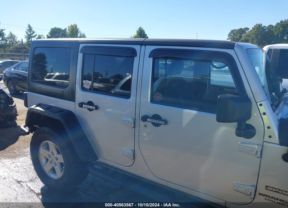 2012 JEEP WRANGLER UNLIMITED SPORT VIN: 1C4HJWDG7CL259615