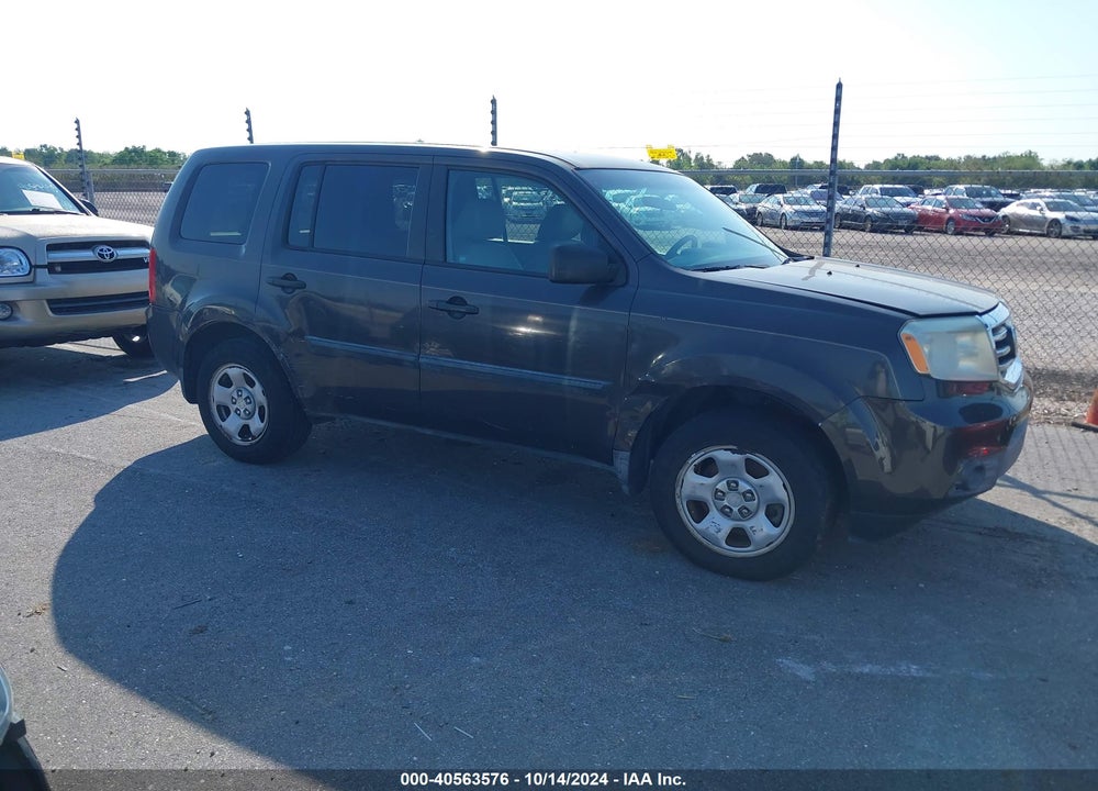2012 HONDA PILOT LX VIN: 5FNYF3H22CB026324