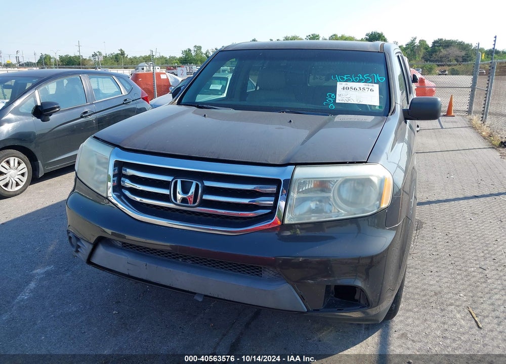 2012 HONDA PILOT LX VIN: 5FNYF3H22CB026324