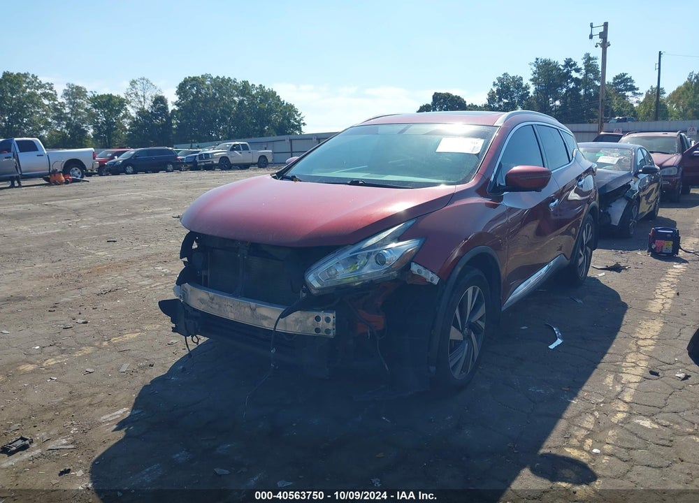 2018 NISSAN MURANO PLATINUM VIN: 5N1AZ2MG3JN159057