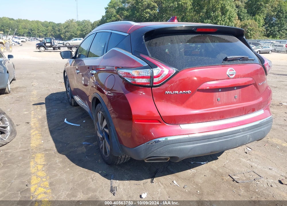 2018 NISSAN MURANO PLATINUM VIN: 5N1AZ2MG3JN159057